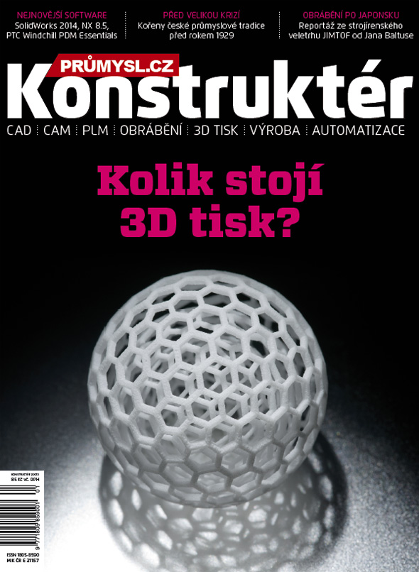 Titulní strana časopisu Konstruktér 2013/1
