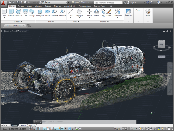 S pomocí aplikace Autodesk ReCap získáte ze série fotografií prostorový model zachyceného objektu. Zdroj: Kean Walmsley/Autodesk