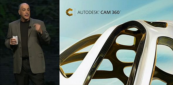 Prezident Autodesku Carl Bass představil 3. prosince v Las Vegas nový produkt Autodesk CAM 360. Zdroj: Autodesk