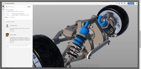 Grafické zobrazení 3D modelů ve službě Autodesk 360 je velmi slušné.
