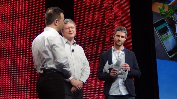 O výhodách SolidWorks Industrial Design hovořil hlavní designér Karim Fargeau (vpravo). Foto Marek Pagáč