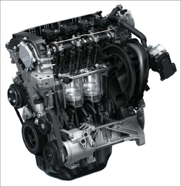 Dokladem výtečné propracovanosti současného konceptu vozů Mazda jsou i motory řady Skyactiv-G s netradičním kompresním poměrem 14:1 u benzinové varianty i turbodieselu.