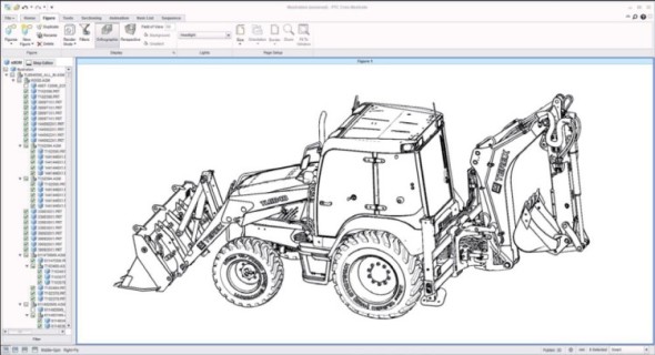 Creo Illustrate umožňuje načíst 3D CAD data včetně struktury sestavy a vytvořit z nich požadovanou ilustraci ve 3D. Třeba perokresbu.