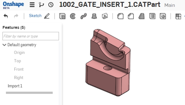 … a Catie do prostředí on-line CAD řešení Onshape.