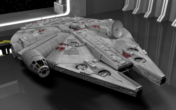Nechejte si inspirovat například bitevní lodí Millennium Falcon. Vizualizace: Renderosity.com