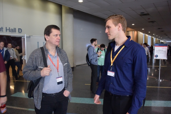 Nad novými funkcemi v SolidWorksu 2017 diskutovali technický manažer Miloš Hrazdíra (SolidWorks) a Josef Kašík (technická podpora společnosti SolidVision)