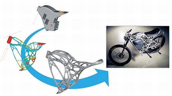 Pro navrhování bionických konstrukcí slouží speciální výpočetní řešení. Foto: Airbus