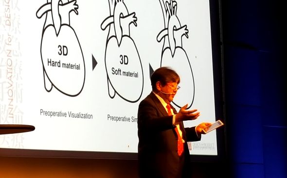 O 3D biotisku hovořil na konferenci Science in the Age of Experience 2017 v Chicagu profesor a vizionář Katsushi Kunimoto . Foto: Marek Pagáč