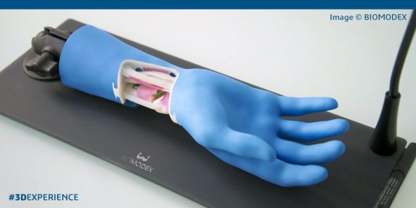 3D biotisk otevírá nové možnosti biometrickému skenování a modelování. Vývoj bionické ruky na platformě 3D Experience v podání StartUpu Biomodex. Foto: Dassault Systèmes
